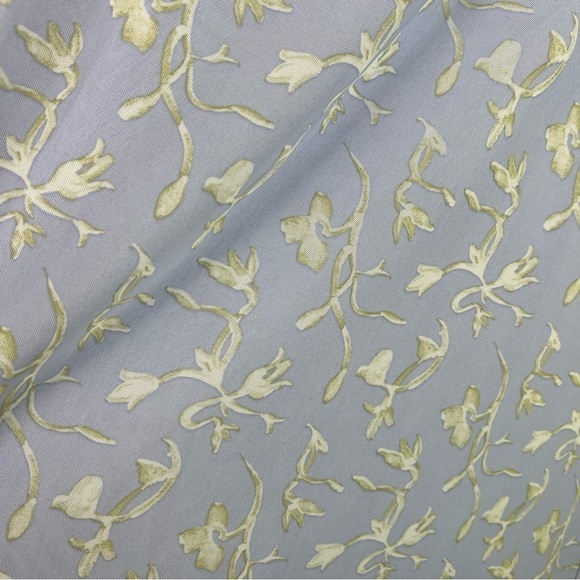 Anthropologie Blue Floral Slip Midi Dress Large NWT Feminine Cottagecore - Picture 6 of 11